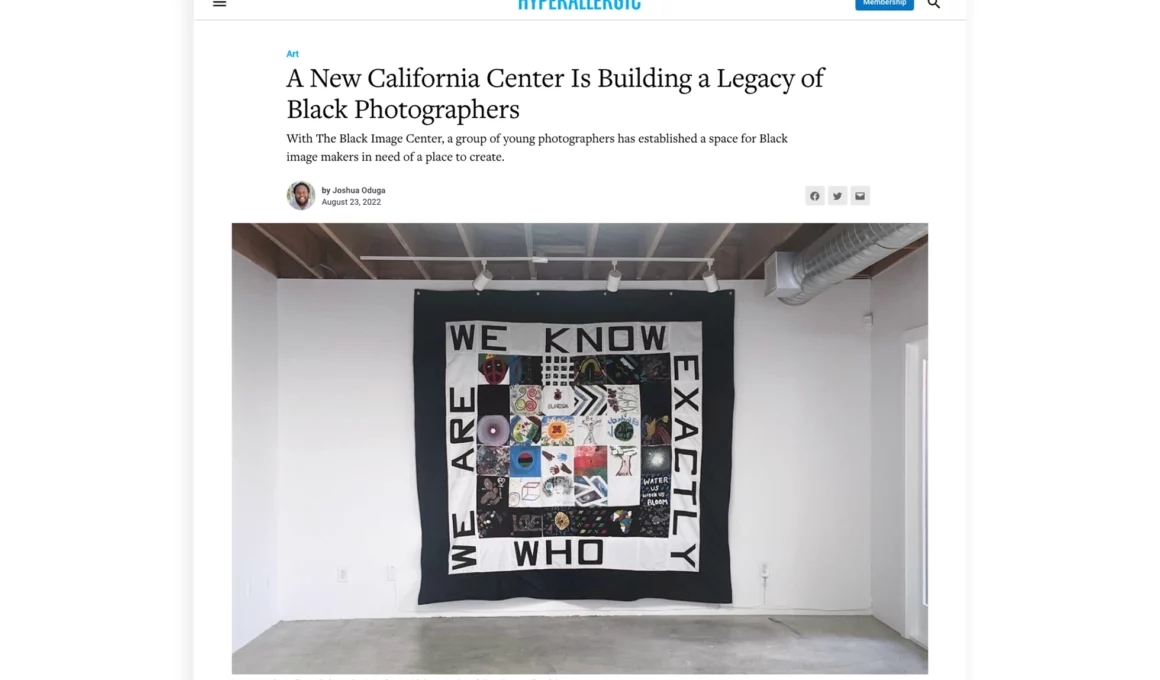 photo of community quilt at black image center